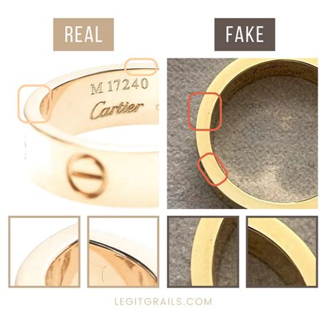 fake cartier ring vs real|cartier ring scam.